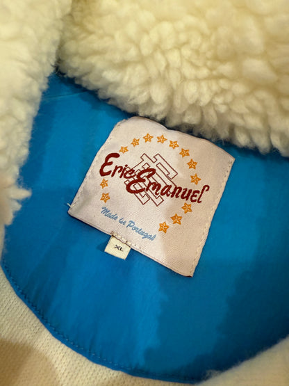 Archive SAMPLE Eric Emanuel White Sherpa Zip Up