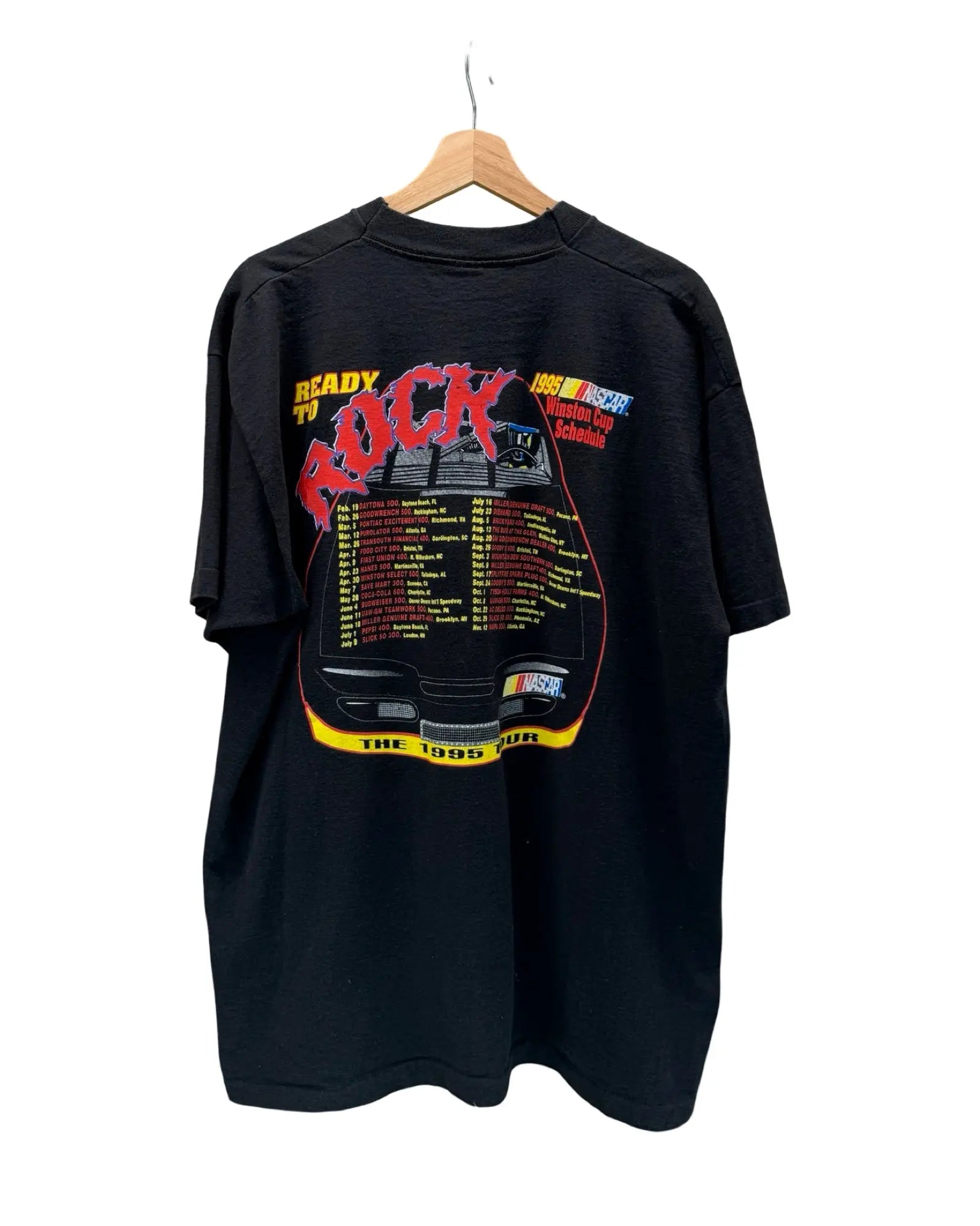 Vintage 1995 Nascar Rusty Wallace Nightmare On Elm Street Tee KIF Vintage