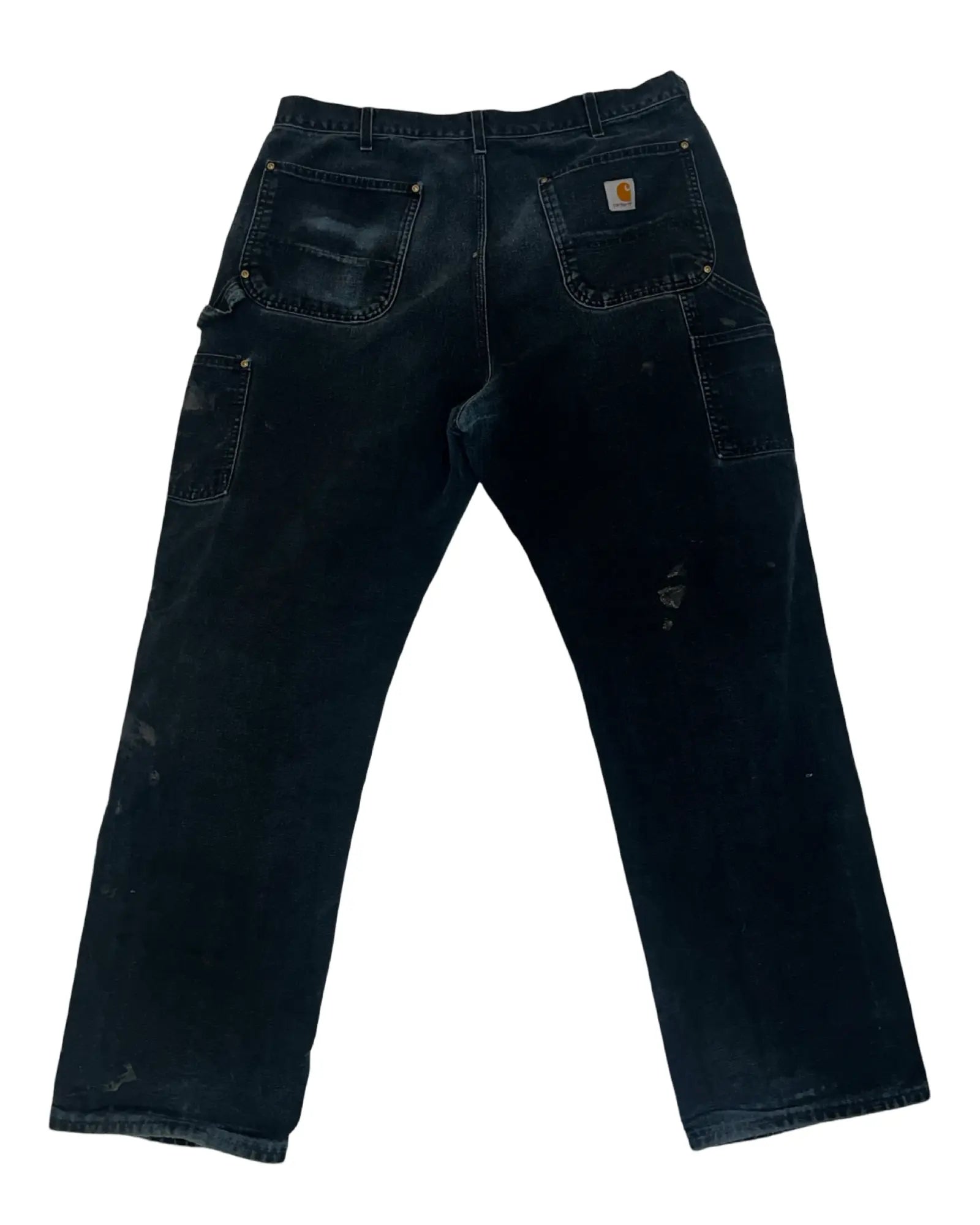 36 x 32 Vintage 90s Carhartt Black Double Knee Pants KIF Vintage