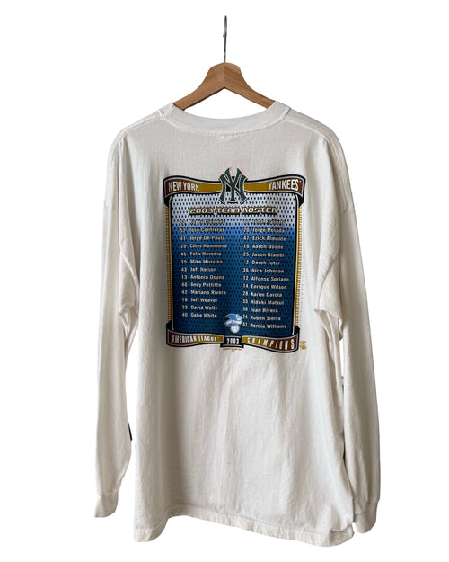 Vintage 2003 New York Yankees Champions Long Sleeve Tee