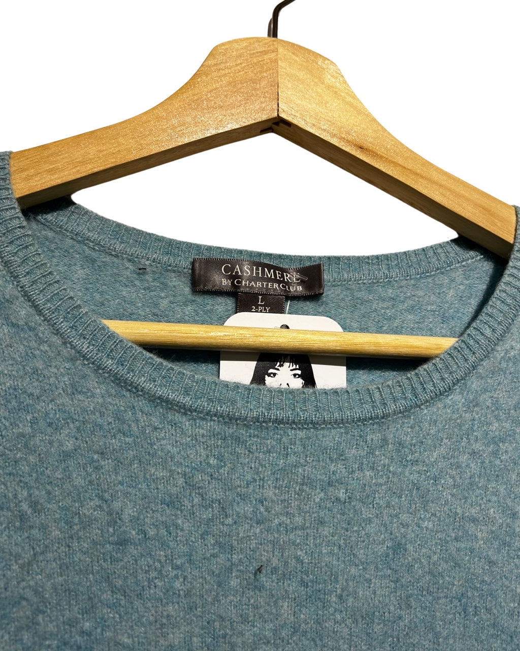 BJ cashmere blue sweater KIF Vintage