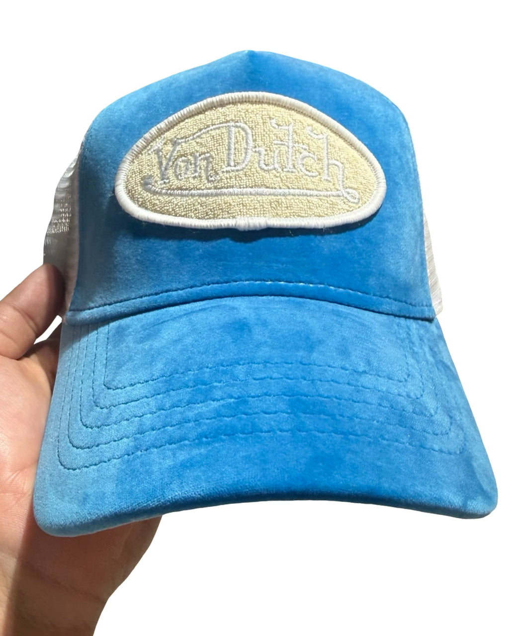 Von Dutch Baby Blue Velvet Sample Trucker Hat