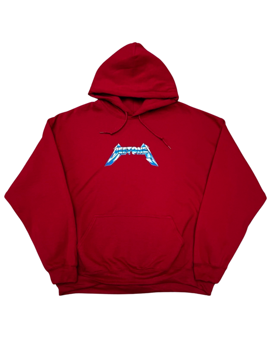 Deftones Metallica Logo Red Hoodie