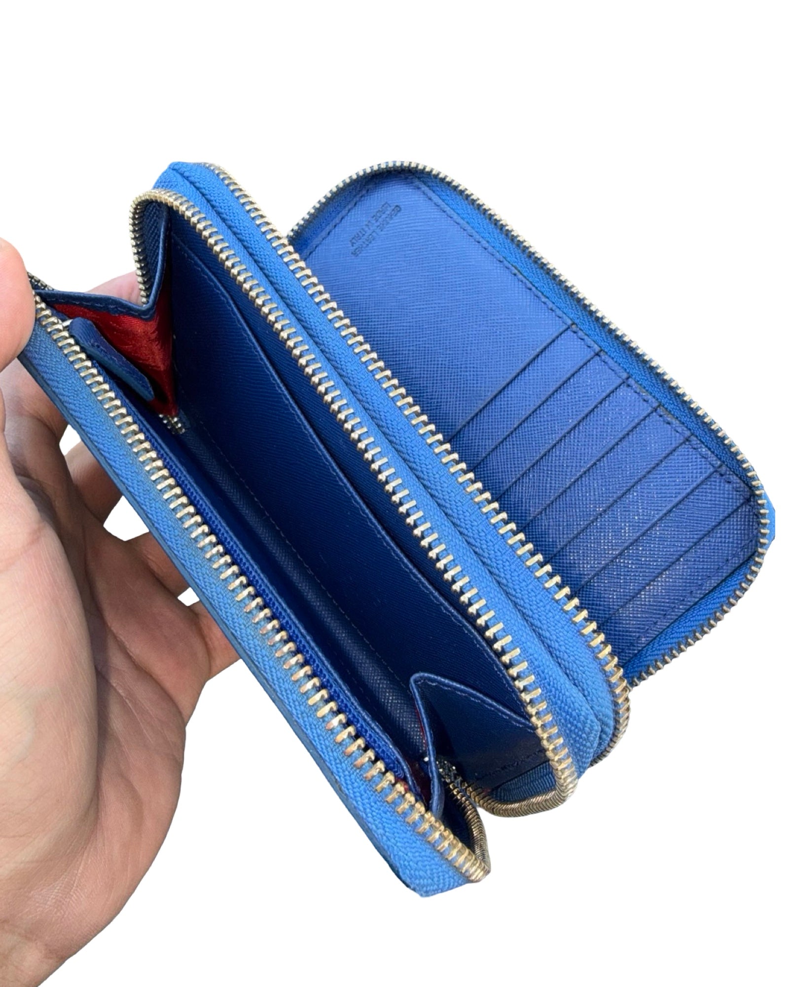 Vivienne Westwood Leather Wallet Gold Orb Made in Italy