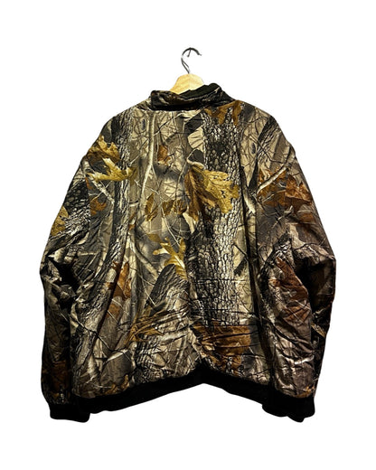 Vintage Remmington Real Tree Camo Reversible Bomber Jacket