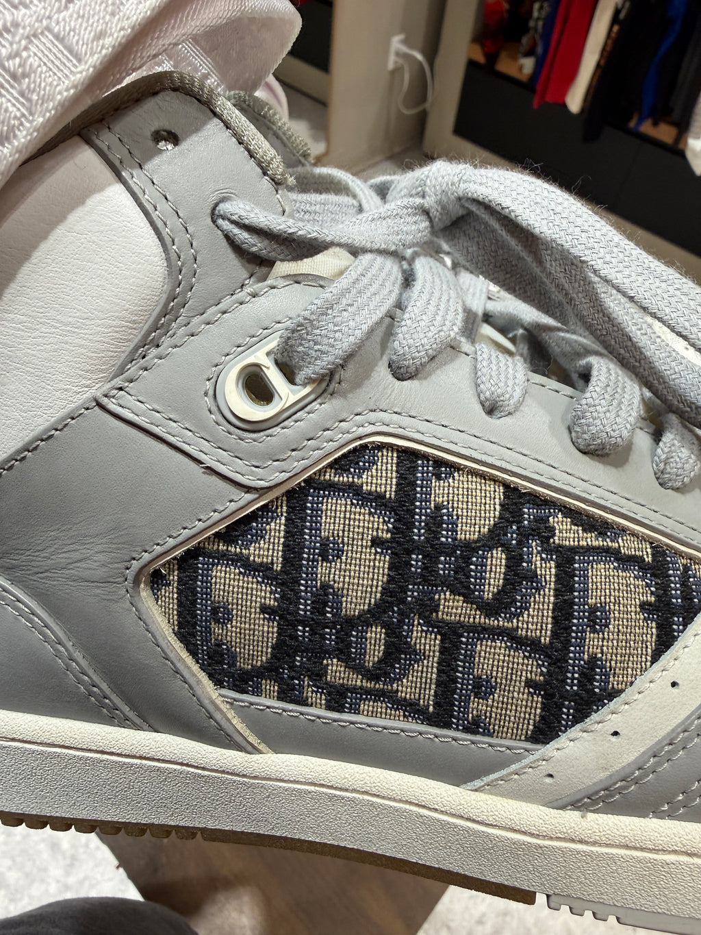 US 9 Dior B27 High Oblique Grey Sneakers KIF Vintage