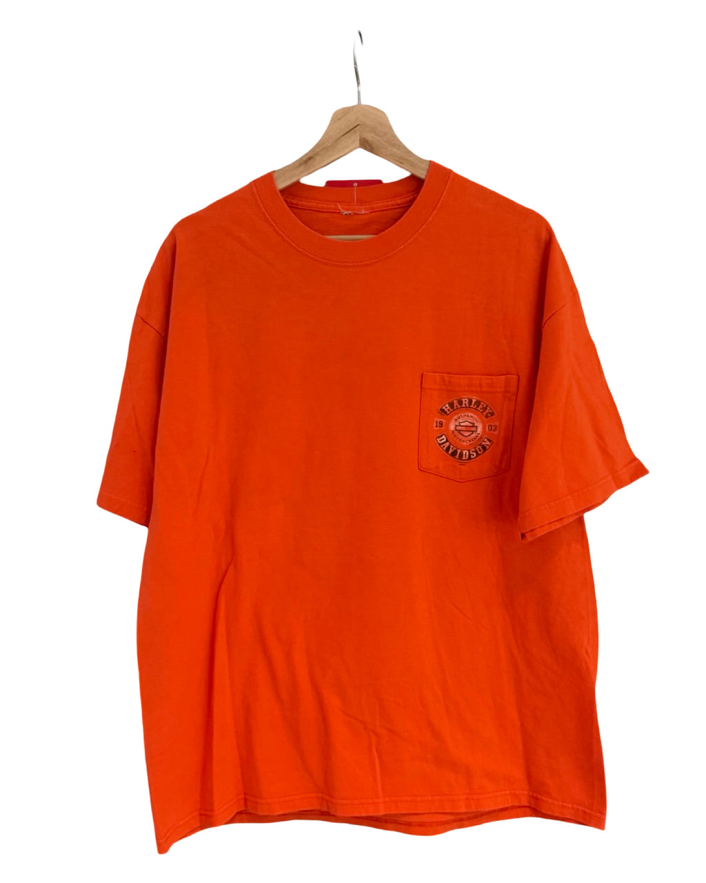 Camiseta de bolsillo Vintage Harley Davidson Horny Toad