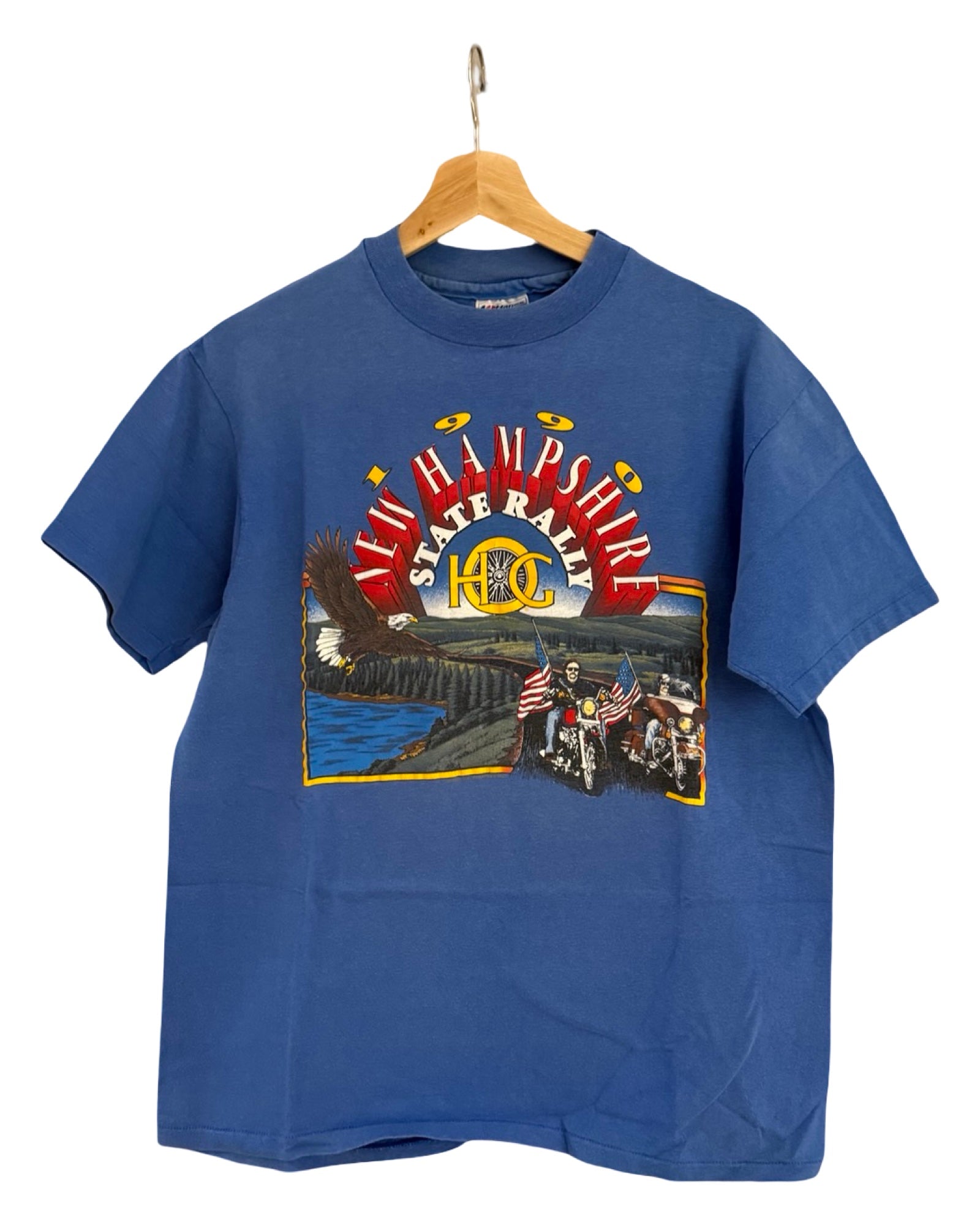 Vintage 1990 Harley Davidson State Rally New Hampshire Tee