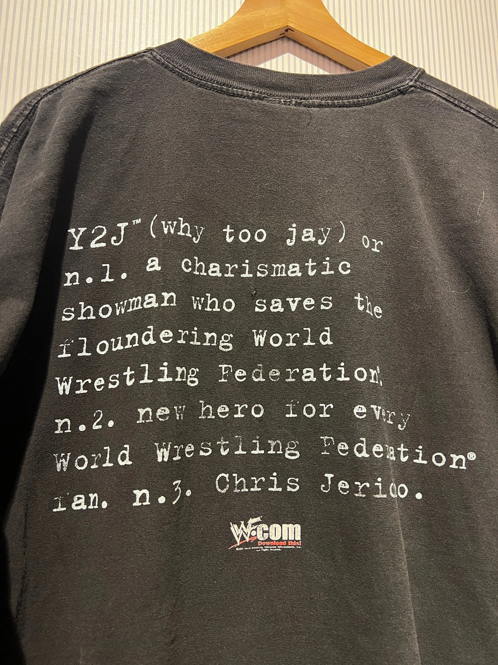 Vintage 1999 WWF Y2J Chris Jericho Promo Tee KIF Vintage