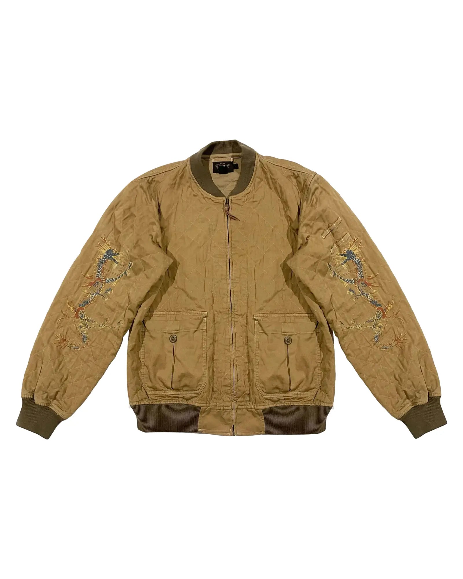 RRL Ralph Lauren Dragon Quilted Bomber Jacket KIF Vintage