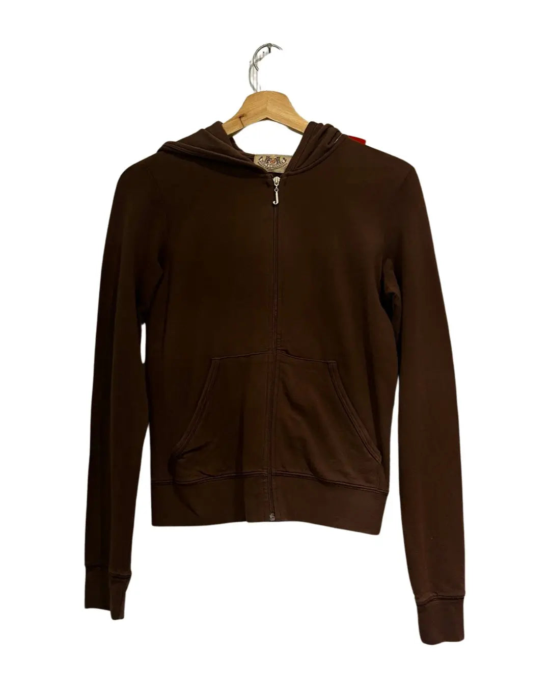 y2k Juicy Couture Brown Zip Up Hoodie KIF Vintage