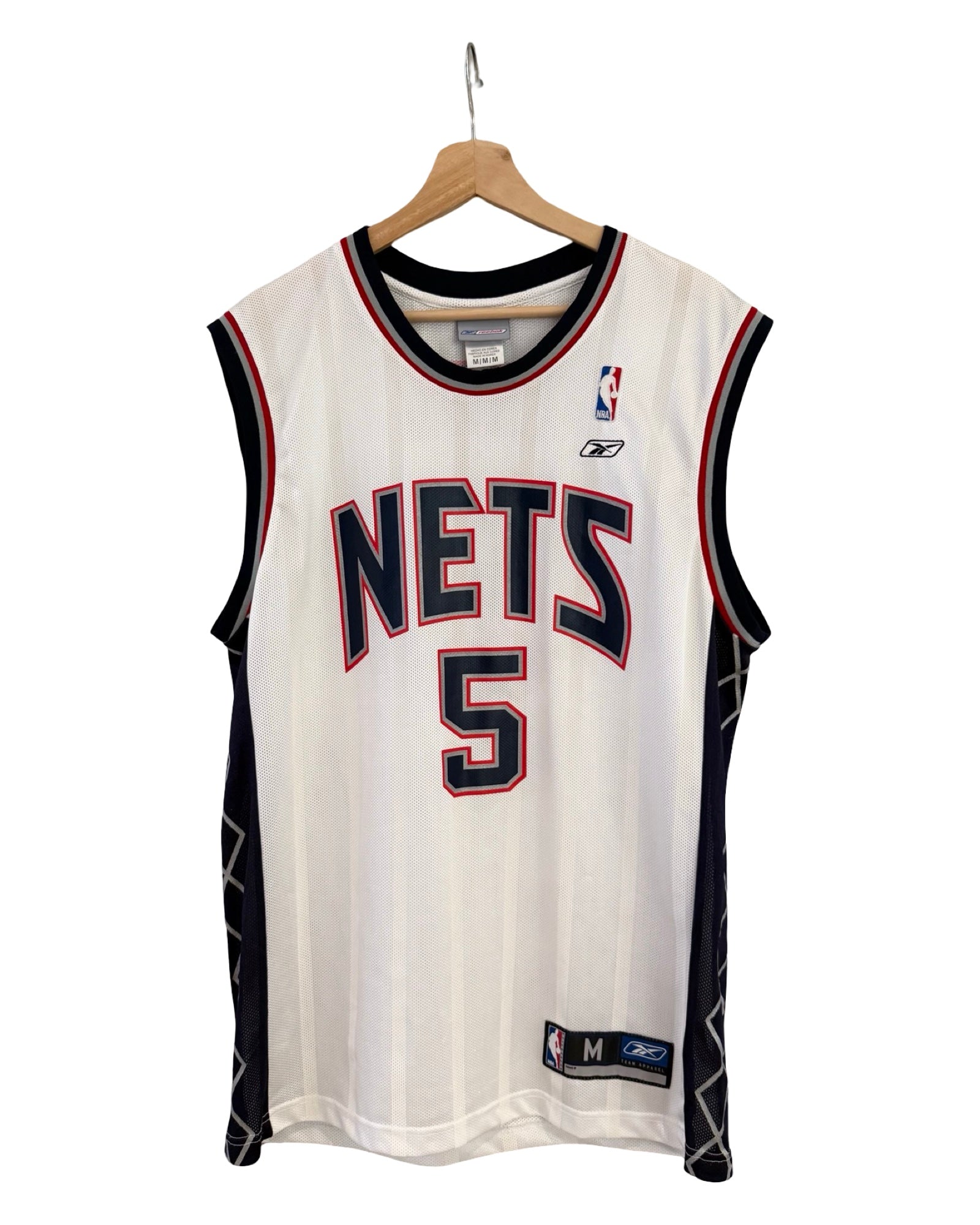 Vintage 2002 New Jersey Nets Jason Kidd 5 Reebok Jersey