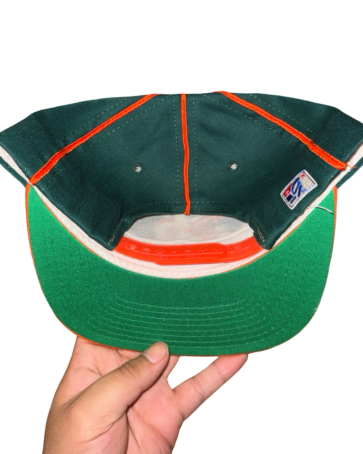 Vintage 90s Miami Hurricanes Crane The Game Snapback Hat