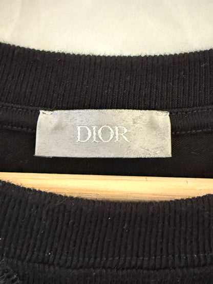 Dior Embroidered Floral Logo Tee