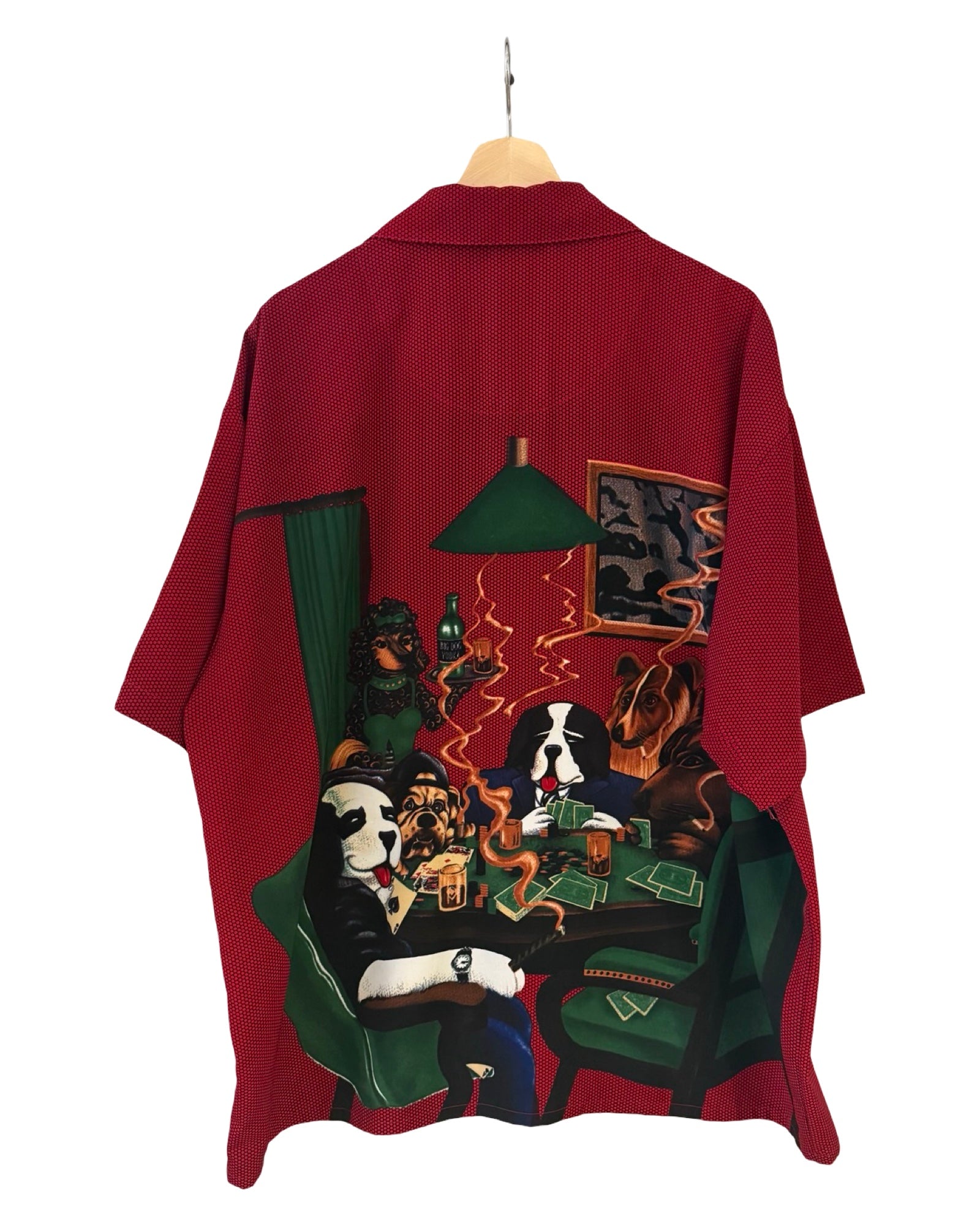 Vintage 90s Big Dogs Poker Table Button Up Shirt