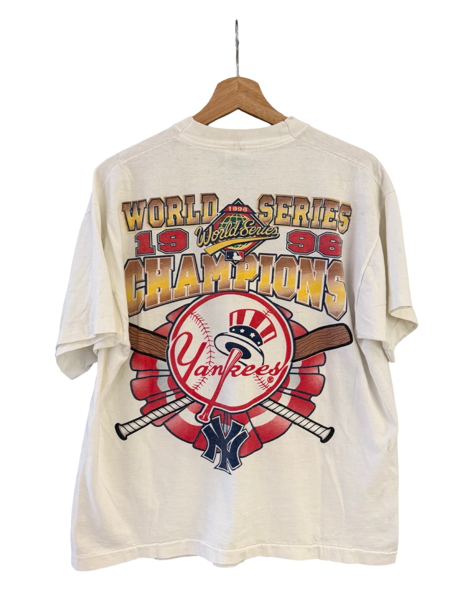 Vintage 1996 New York Yankees Double Sided Champions Tee