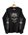 Vintage Harley Davidson Skulls & Flames Long Sleeve Tee
