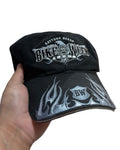 Vintage 2007 Bike Week Black Flames Strapback Hat