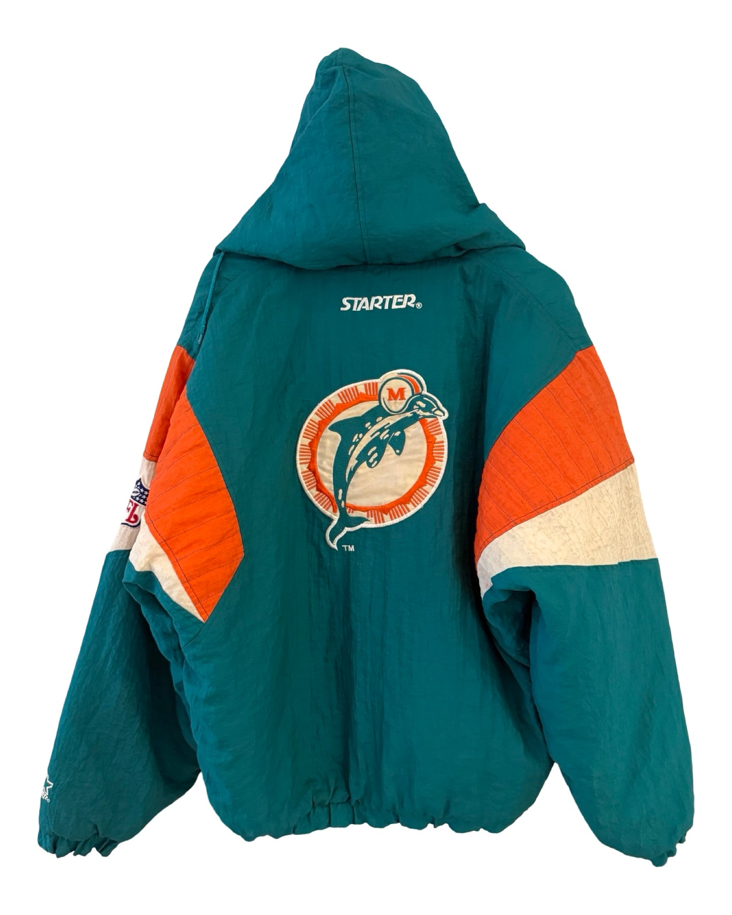 Vintage 90s Miami Dolphins Starter Puffer Jacket