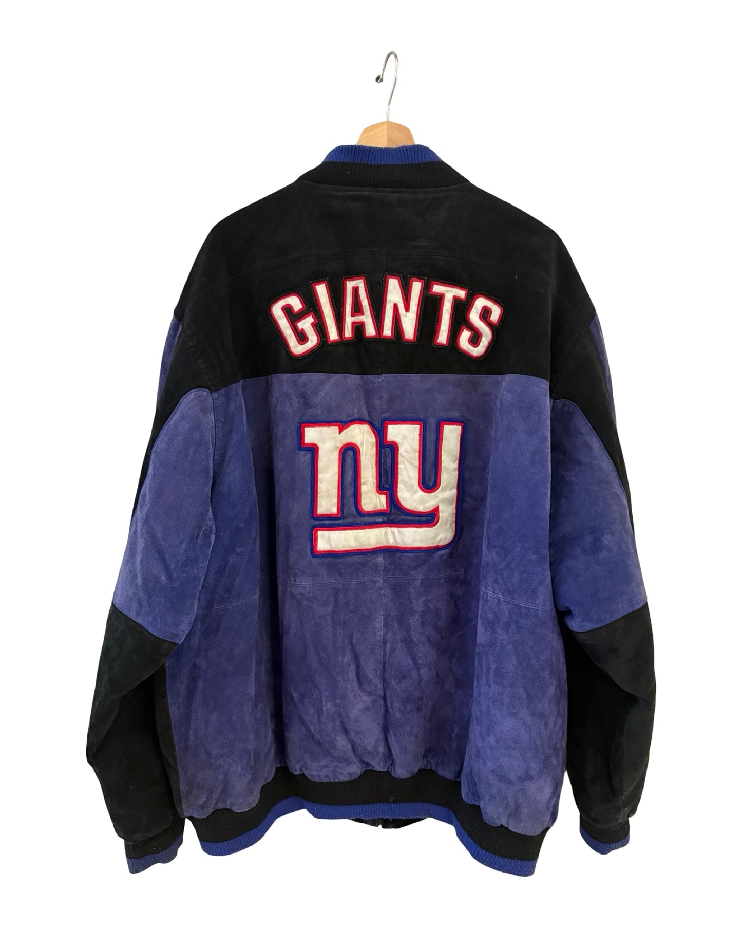 Vintage New York Giants Zip Up Suede Jacket