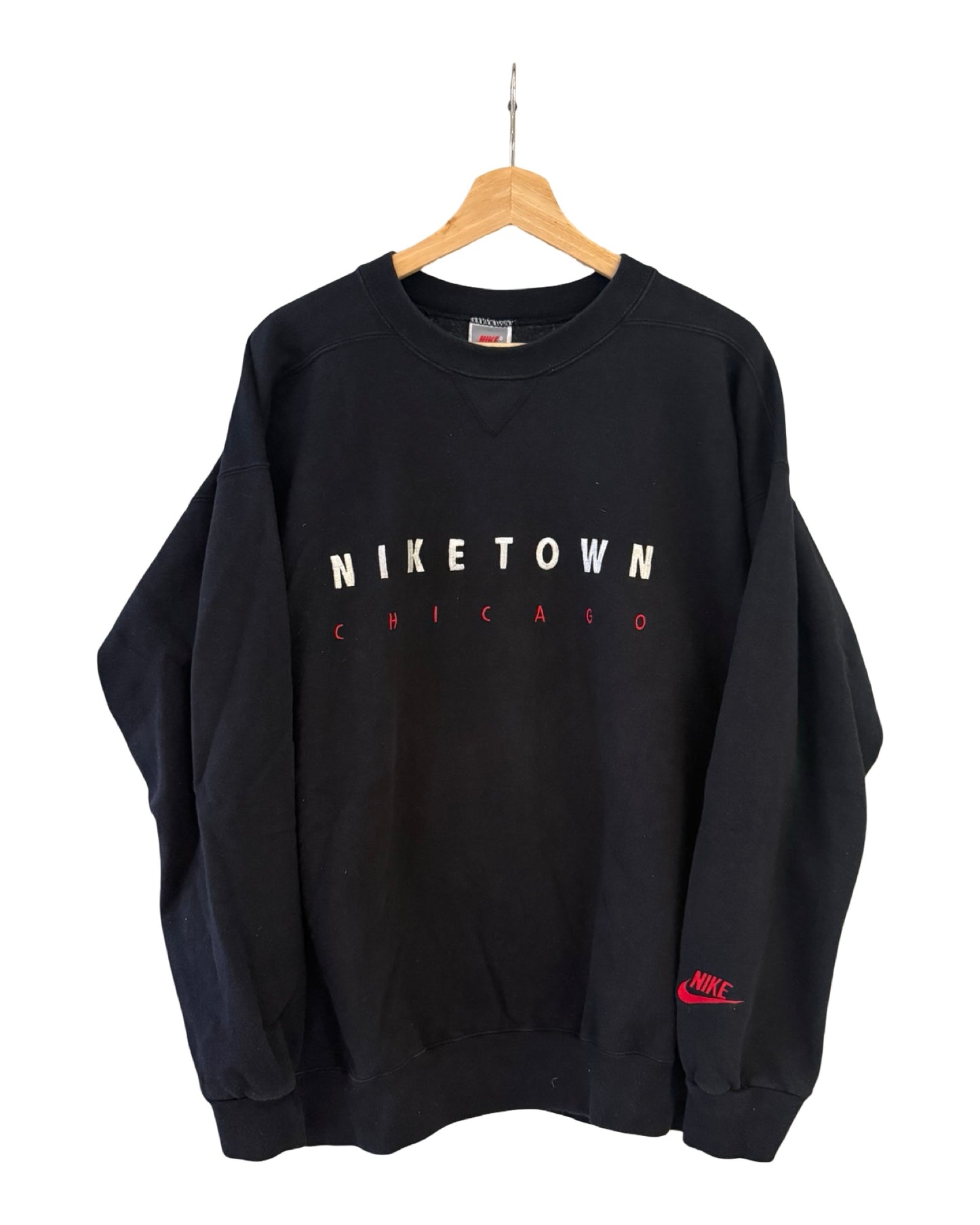 Vintage 90s Nike Town Chicago Spellout Crewneck