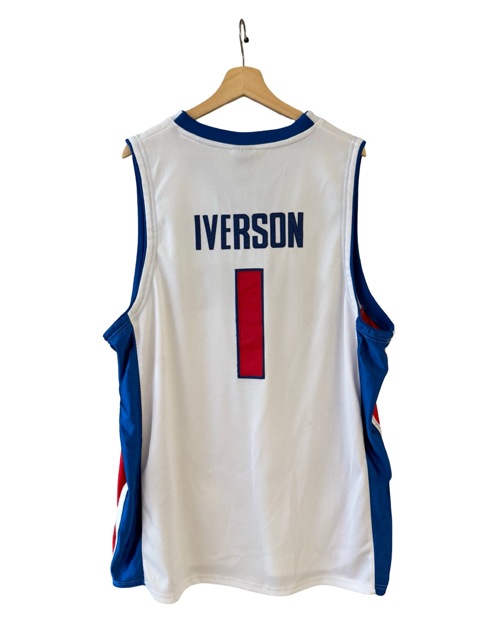 Vintage Adidas Detroit Pistons Allen Iverson 1 Jersey