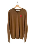 Comme Des Garçons Double Eye V-Neck Sweater