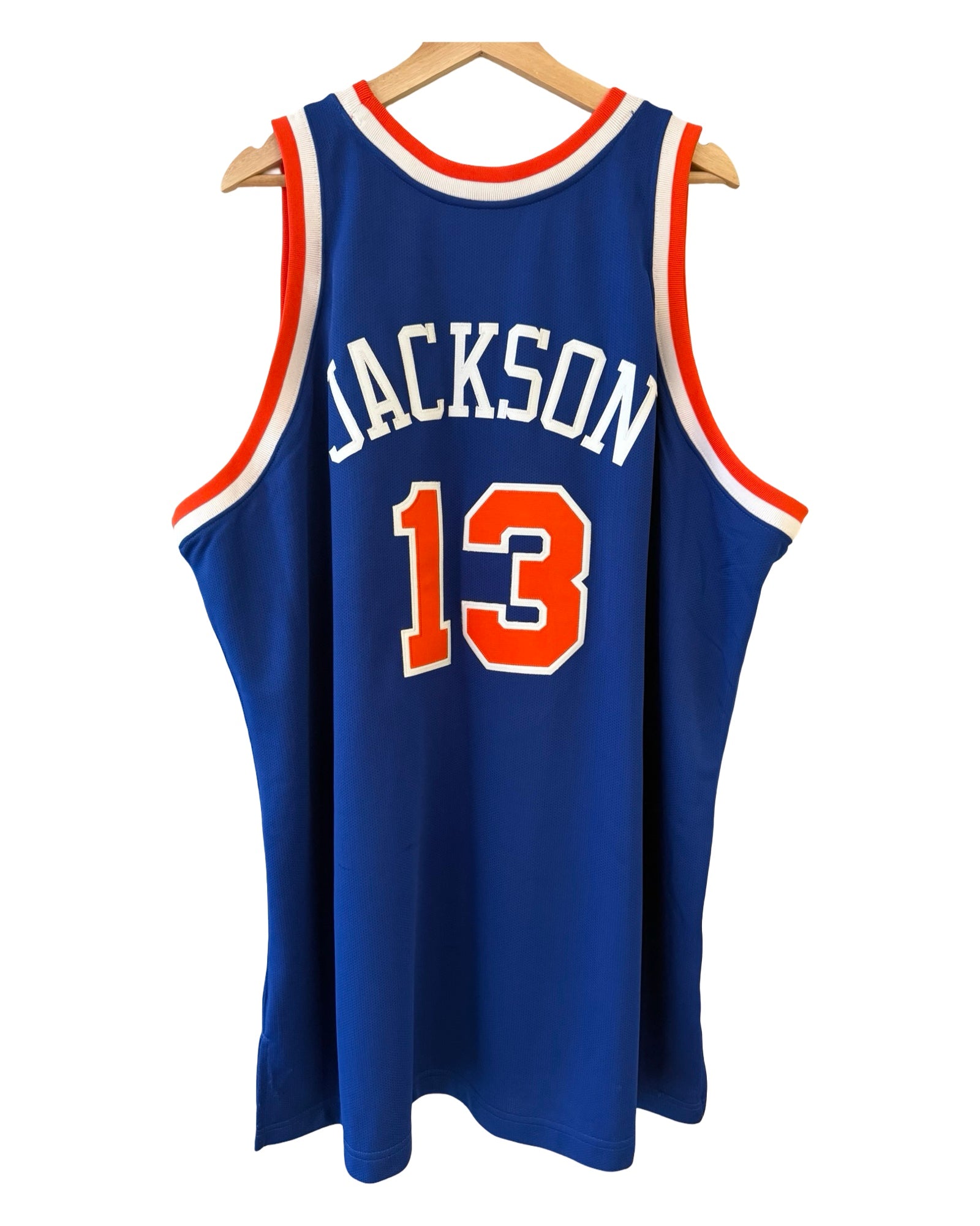 Vintage New York Knicks Mark Jackson Mitchell & Ness Hardwood Classics Jersey