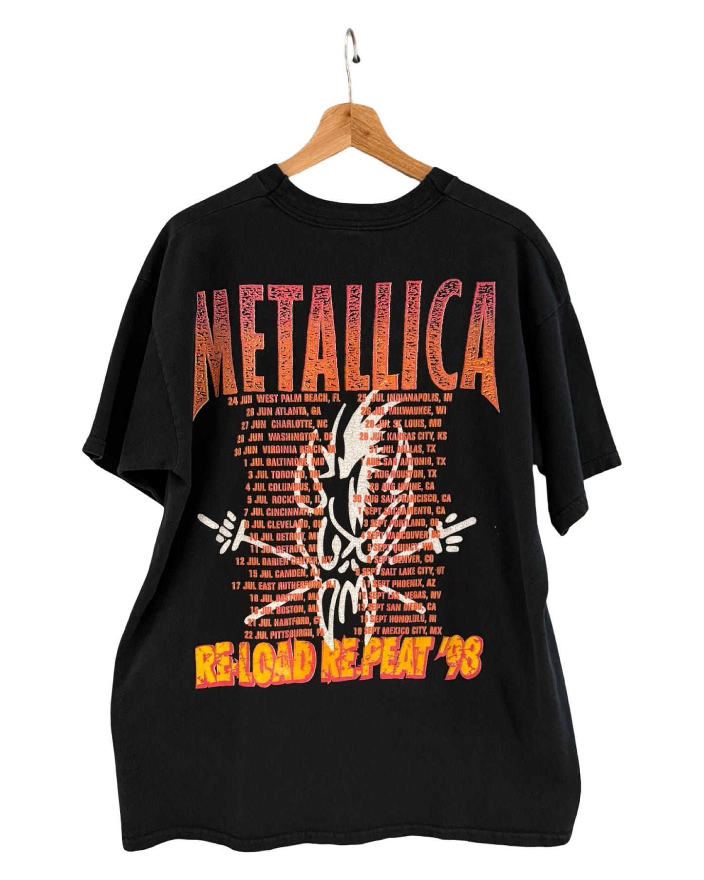 Vintage 1998 Metallica Reloaded Tour Tee