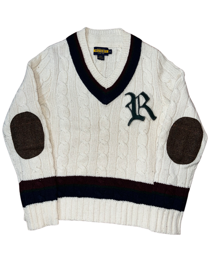 Vintage Ralph Lauren Rugby R Cable Knit Sweater