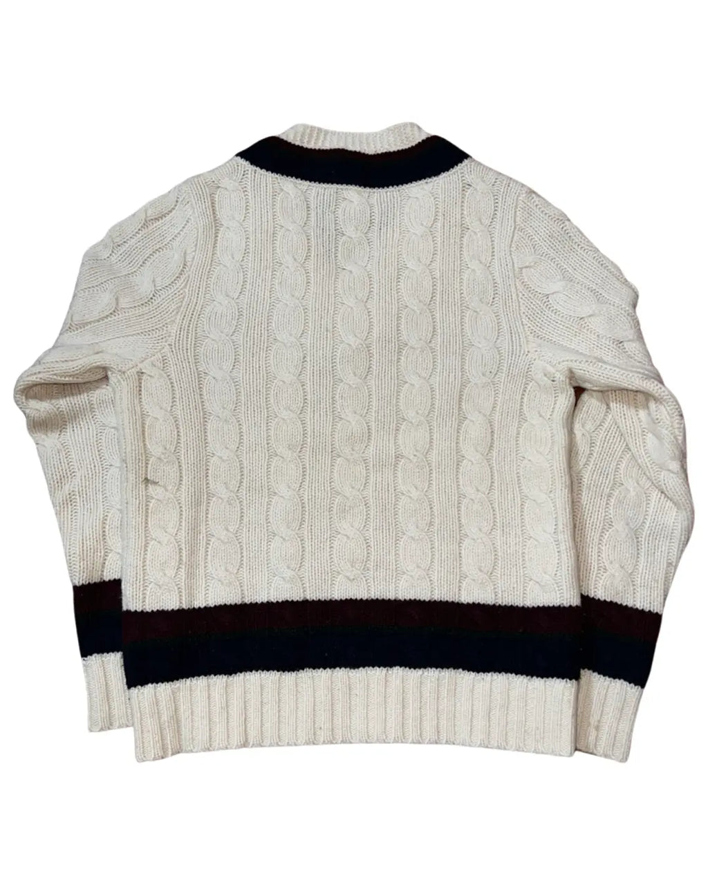 Vintage Ralph Lauren Rugby R Cable Knit Sweater KIF Vintage
