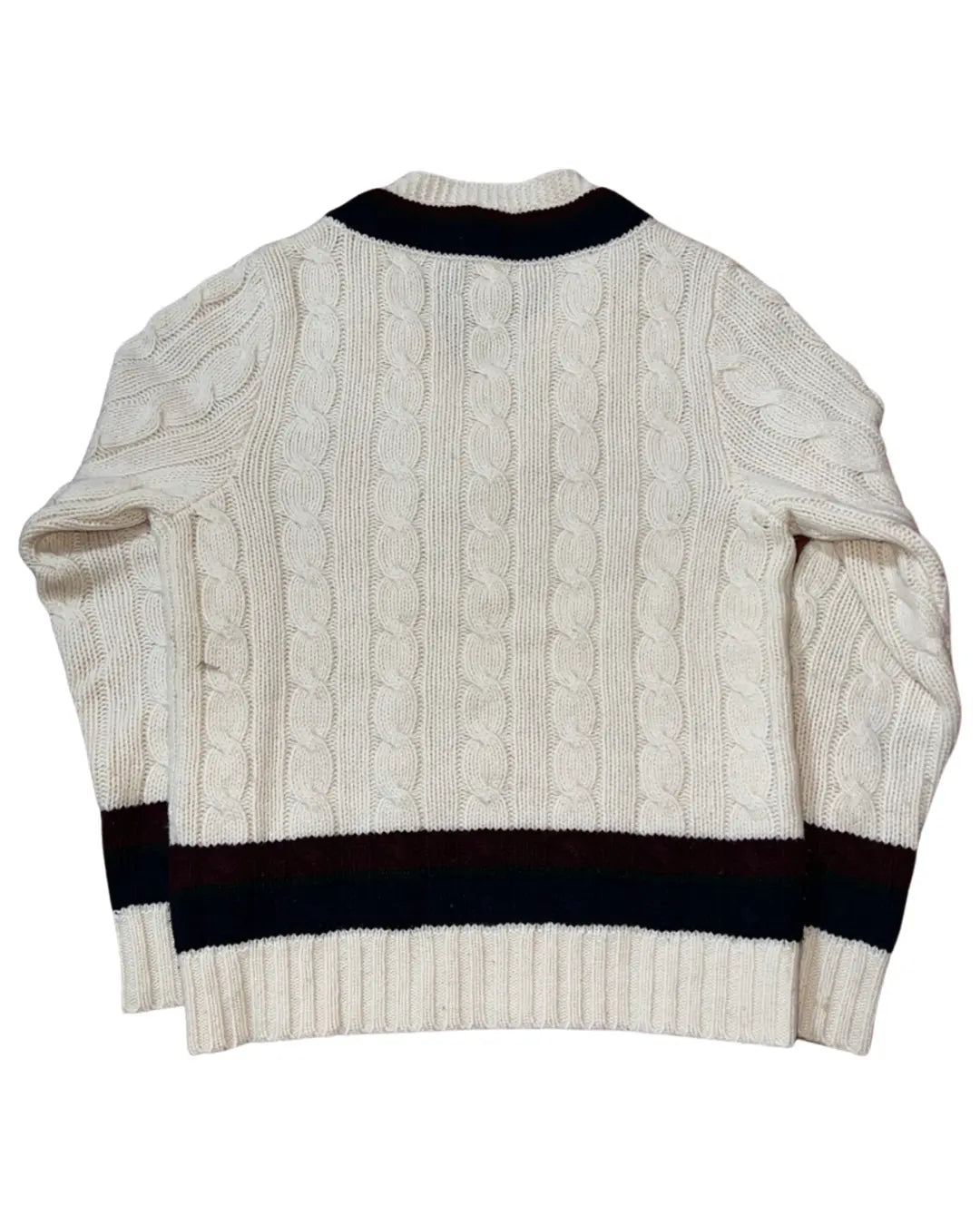 Vintage Ralph Lauren Rugby R Cable Knit Sweater KIF Vintage