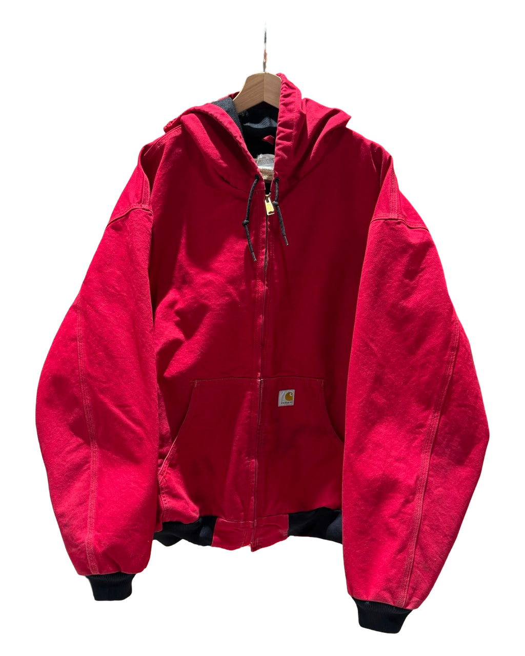 Vintage 90s Carhartt Red Hooded Jacket KIF Vintage