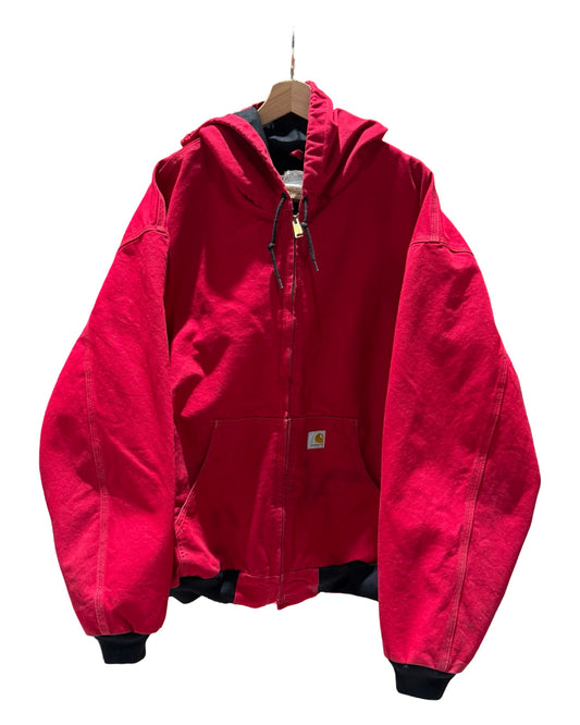 Vintage 90s Carhartt Red Hooded Jacket