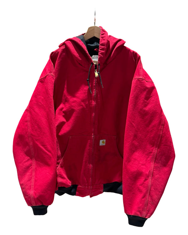 Vintage 90s Carhartt Red Hooded Jacket
