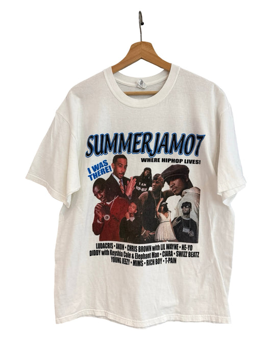Vintage 2007 Summer Jam Hot 97 White Promo Tee