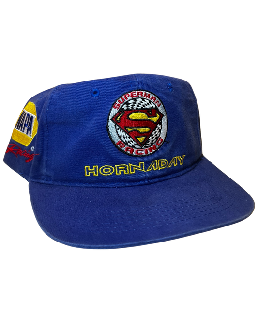 Vintage 90s Nascar Superman Snapback Hat