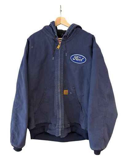 Vintage Carhartt Fuct Hooded Blue Jacket