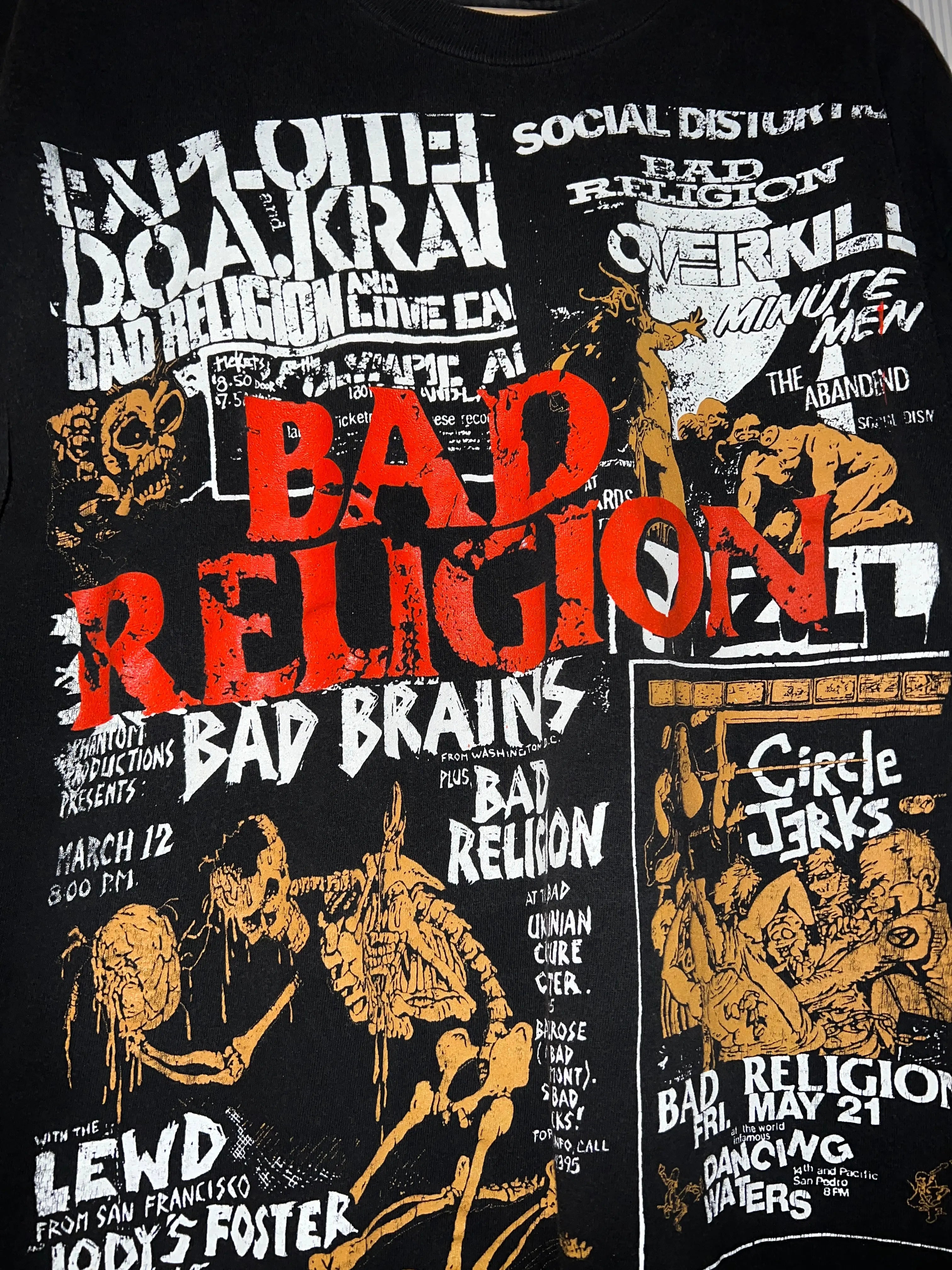 Vintage Rare 90s Bad Religion Punk Tee KIF Vintage