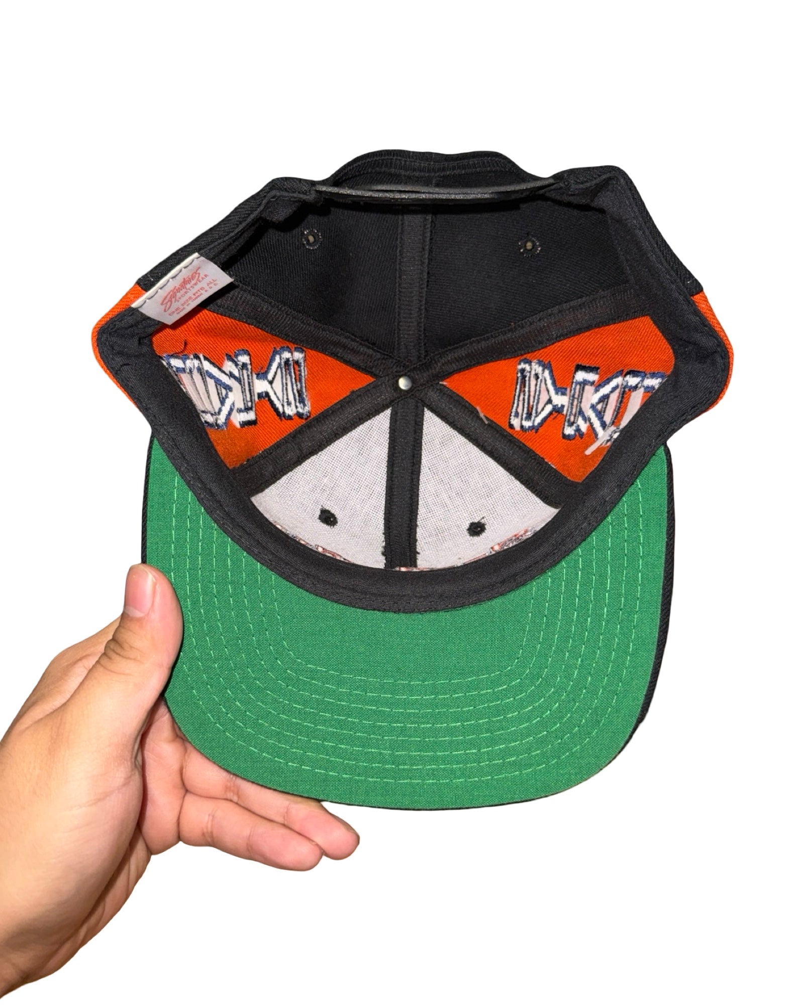 Vintage 90s Syracuse Orange Men Wool Snapback Hat KIF Vintage