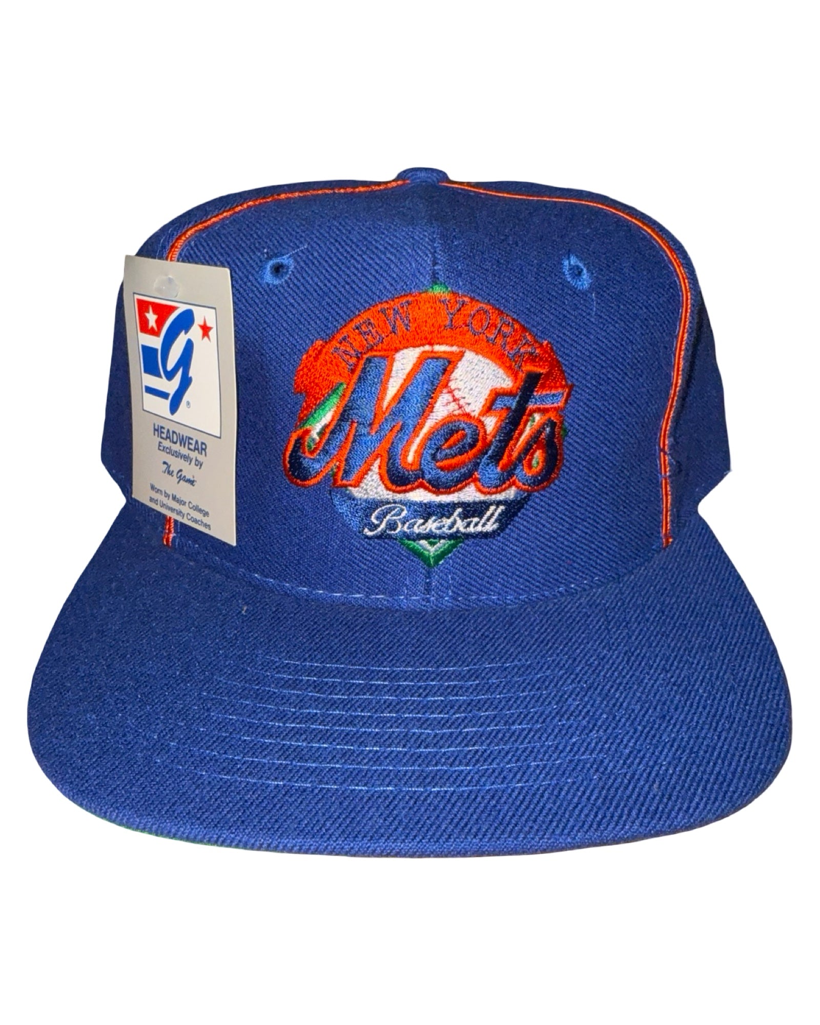 Vintage 90s New York Mets The Game Snapback Hat KIF Vintage