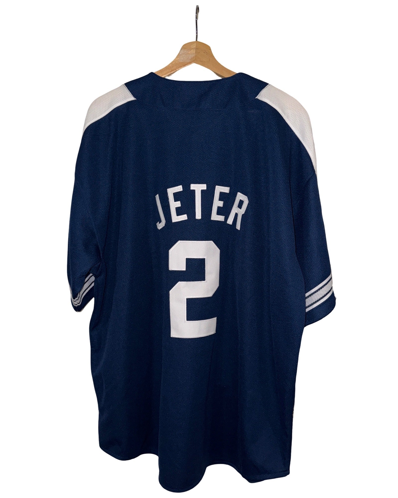 Vintage 90s New York Yankees #2 Derek Jeter Starter Jersey KIF Vintage