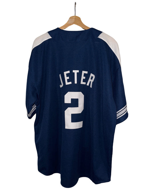 Vintage 90s New York Yankees #2 Derek Jeter Starter Jersey
