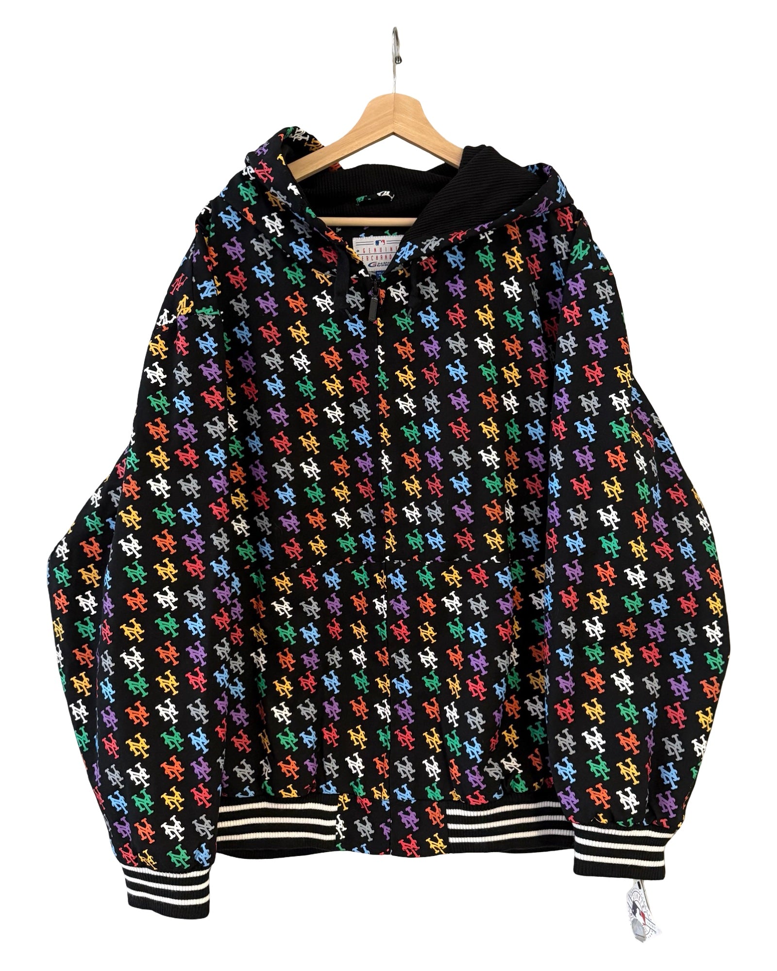 Vintage y2k New York Yankees Mets Multicolor Logo Jacket KIF Vintage