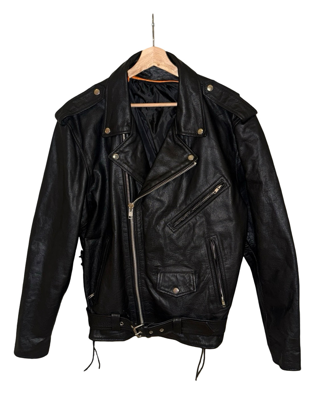 Vintage 90s Wilson Motorcycle Leather Jacket KIF Vintage