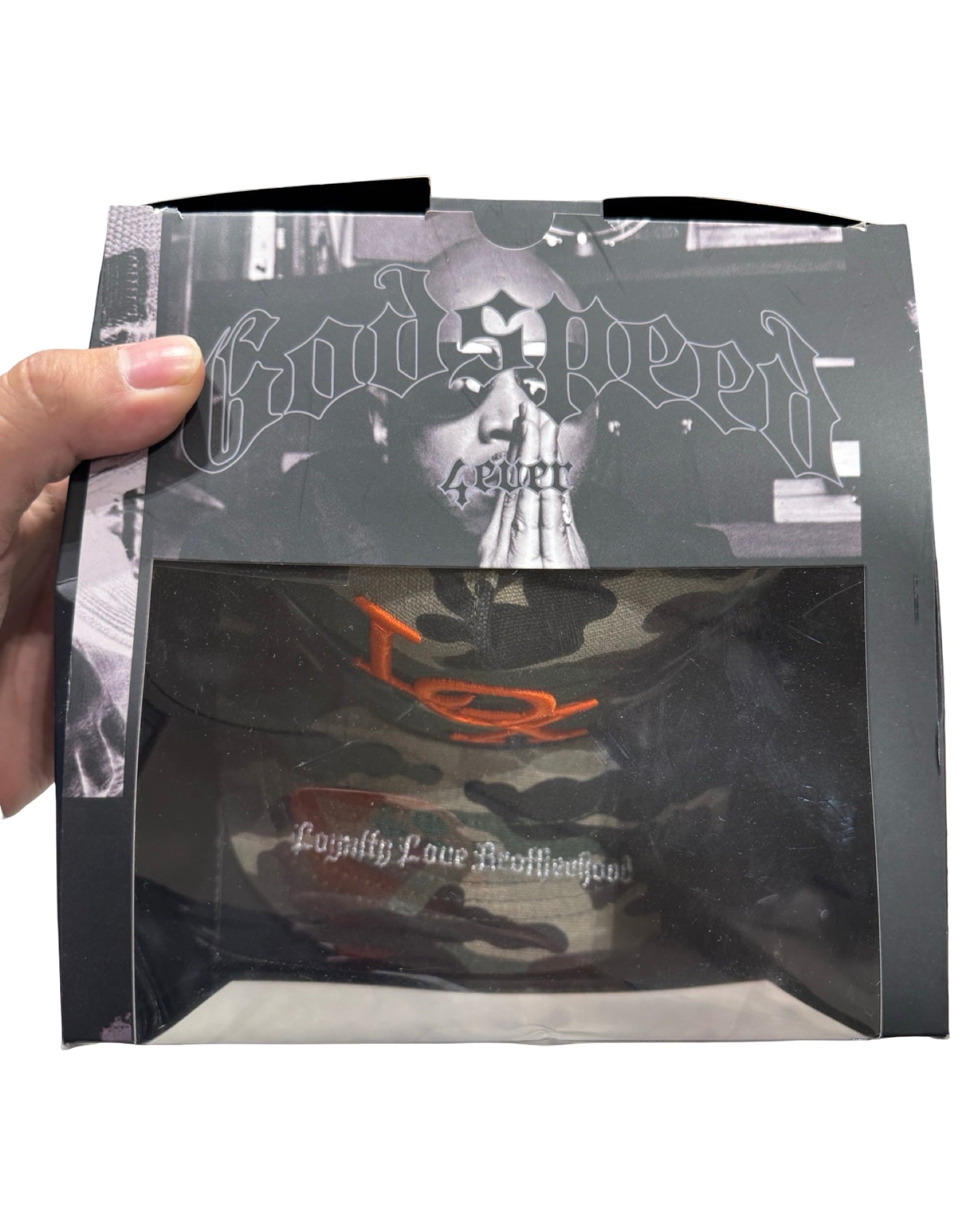 The Lox x Godspeed カモ スナップバックハット