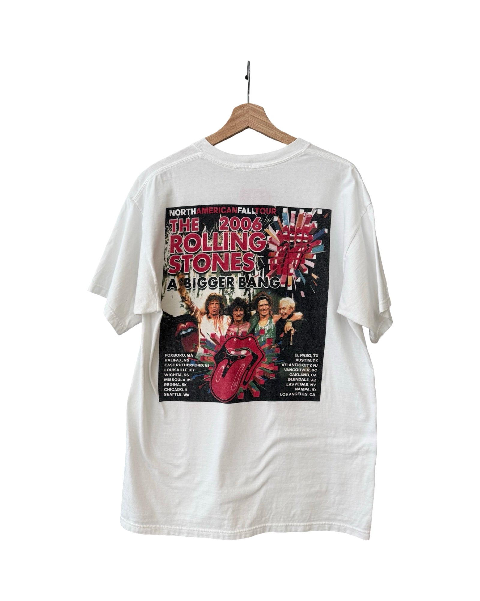 ビンテージ 2006 ローリング・ストーンズ ア・ビガー・バン・ツアー Tシャツ