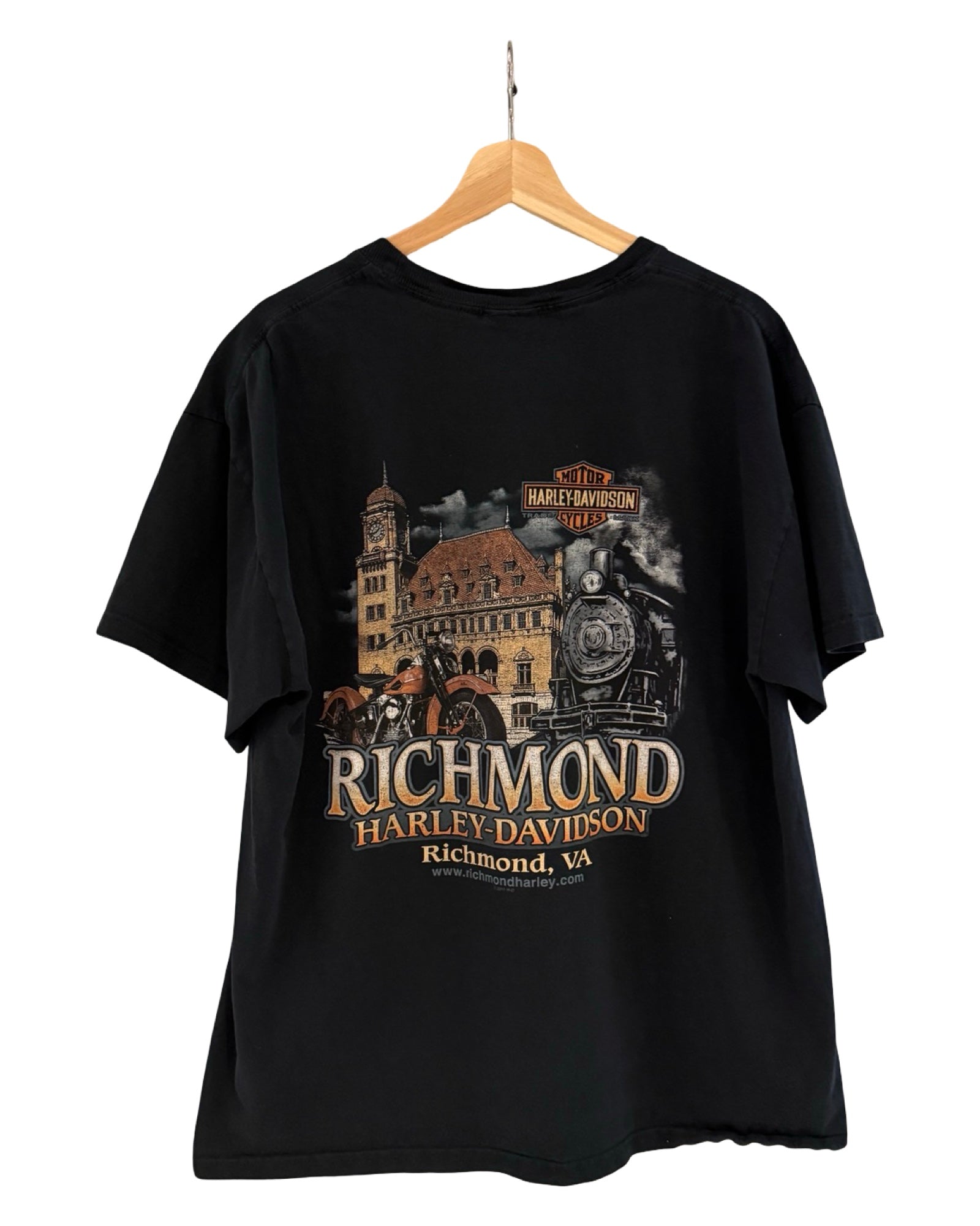 ビンテージ ハーレーダビッドソン ピンナップガール バージニアTシャツ