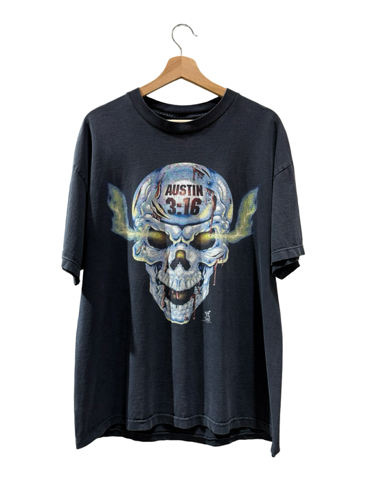 Vintage 1998 WWF Stone Cold Steve Austin Bloody Skull Tee