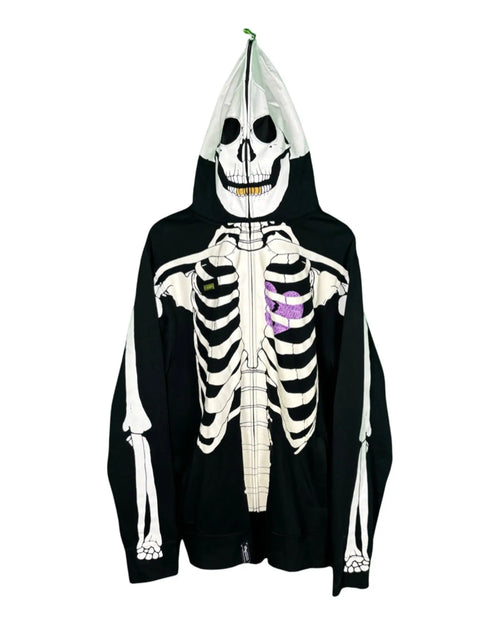 Vintage LRG Dead Serious Skeleton Full Zip Up Hoodie KIF Vintage